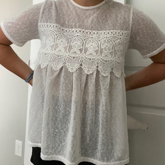 Boohoo Tops - See-through White top from Boohoo